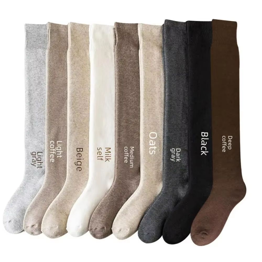 Womens Cashmere OverKnee Socks  FuzzyLined Plush Winter Stockings For Warmth  Comfort 3