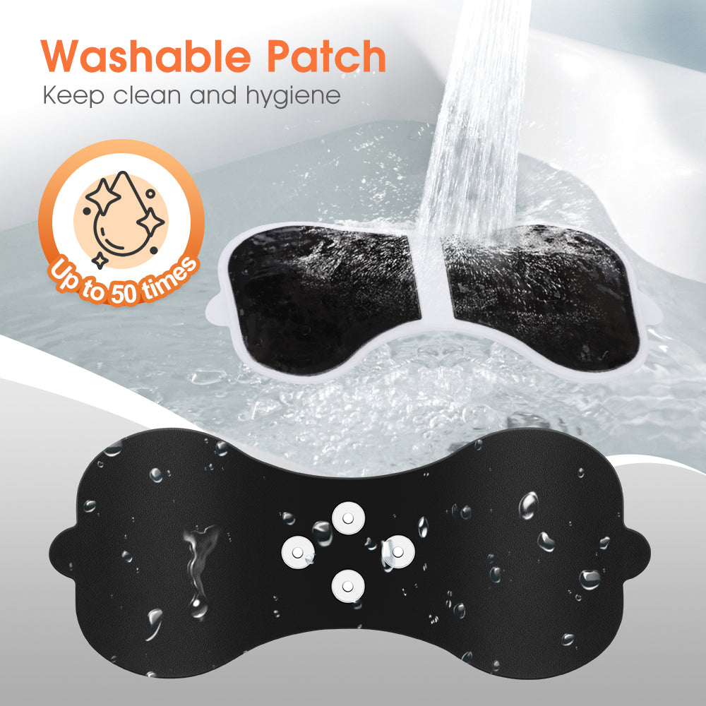 Heated Massage Pad For Cervical Back Leg Arm, EMS Pulse Heating Neck Massage Patch, 6 Modes 19 Levels Mini Massager