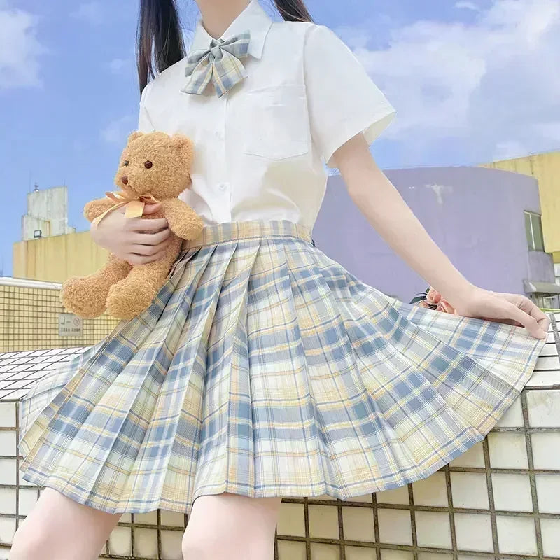 JK Seifuku Sailor Uniform Set School Uniform With Pleated Skirt And Blouse Korean Student Fashion P 7