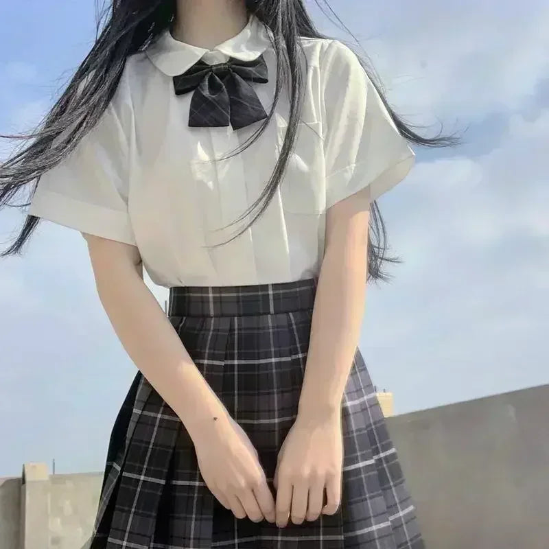 JK Seifuku Sailor Uniform Set School Uniform With Pleated Skirt And Blouse Korean Student Fashion P 10