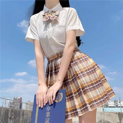 JK Seifuku Sailor Uniform Set School Uniform With Pleated Skirt And Blouse Korean Student Fashion P 11