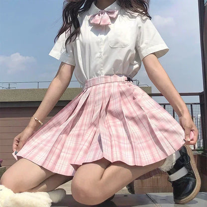JK Seifuku Sailor Uniform Set School Uniform With Pleated Skirt And Blouse Korean Student Fashion P 17