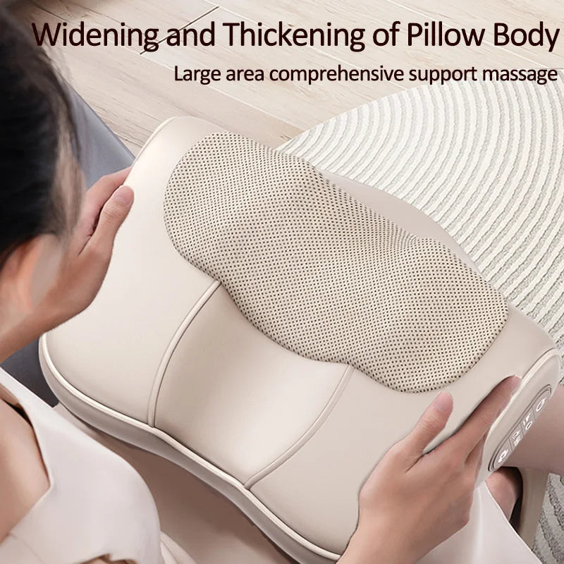 Neck  Back Heated Massage Pillow Shoulder Waist Finger Shiatsu Massager MultiFunction Relaxation 2