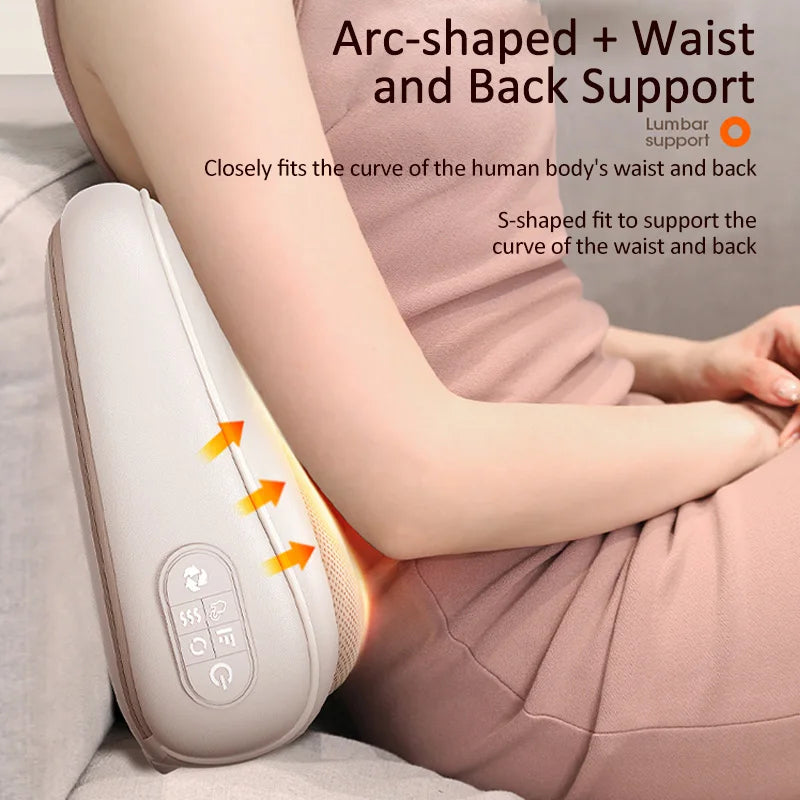 Neck  Back Heated Massage Pillow Shoulder Waist Finger Shiatsu Massager MultiFunction Relaxation 3