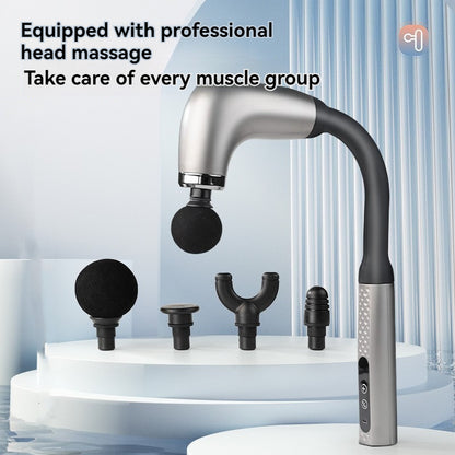 Electric Massage Hammer Home Handheld Smart Curved Hook Fascia Gun Back Artifact Electric Fascia Gu 1