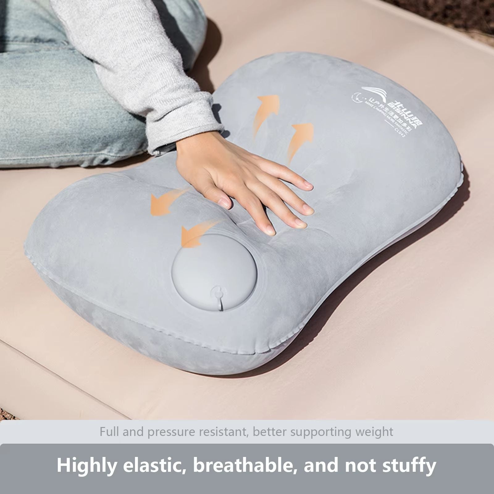 BISINNA Inflatable Camping Pillow  Ultralight Travel Air Pillow For Neck  Lumbar Support 3