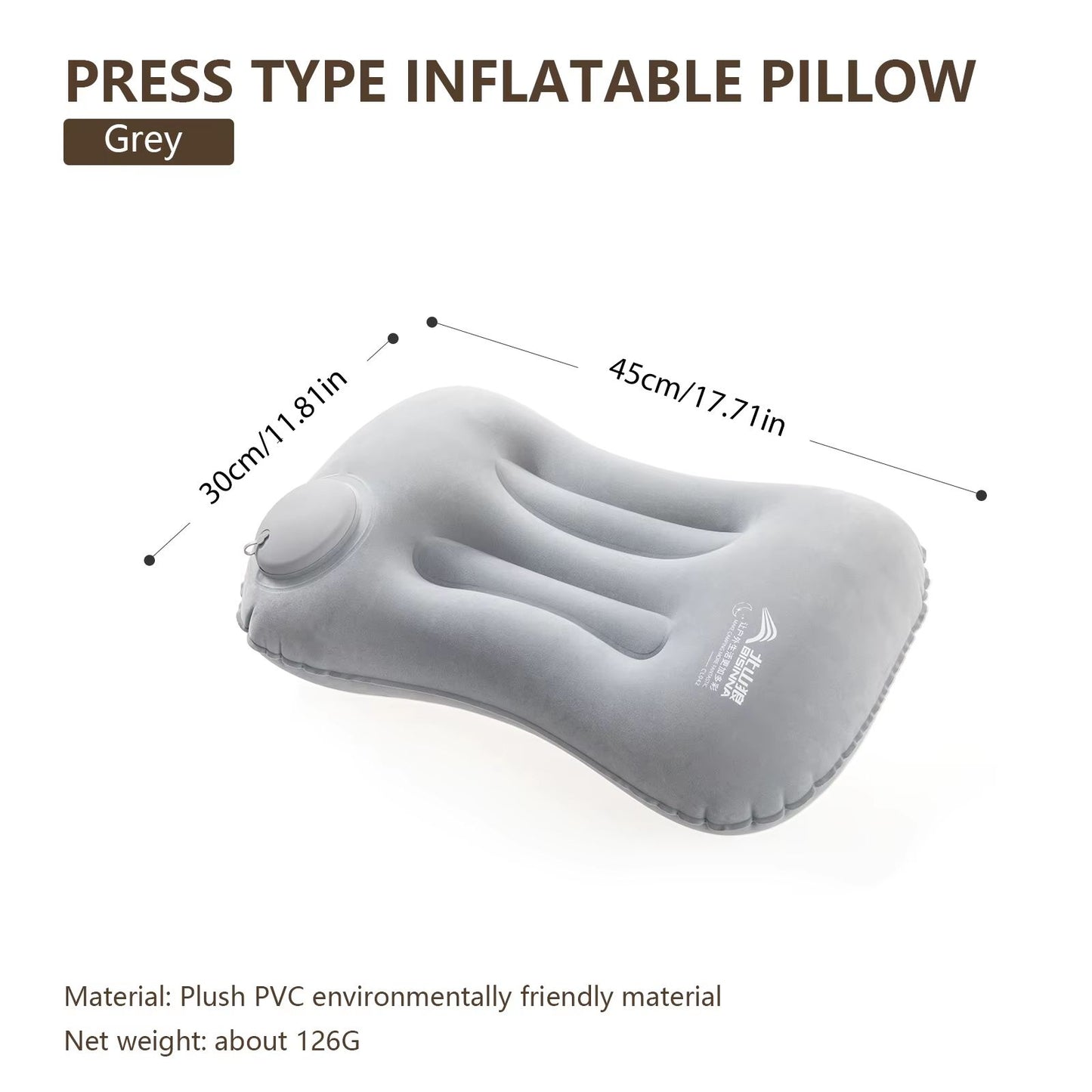BISINNA Inflatable Camping Pillow  Ultralight Travel Air Pillow For Neck  Lumbar Support 6