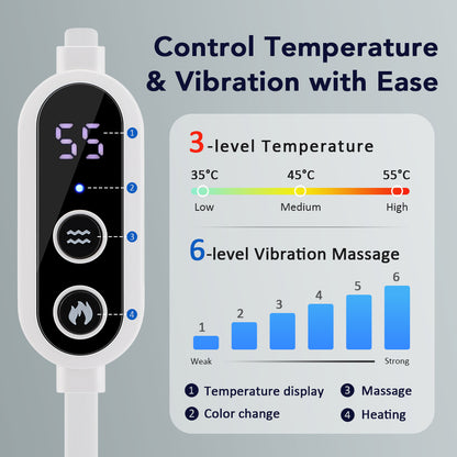 Vibration Heated Eye Mask USB Charging, Relieve Eye Fatigue Warm Sleep Shade, Dry Eyes Massage Eye Mask for Home Office