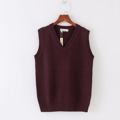 Anime Cosplay Vest, JK School Uniform Sweater, Cute Knit Coat for Girls, Halloween Winter Costume