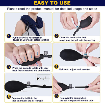 Inflatable Cervical Neck Traction Device Neck Support Cushion Body Relaxing Neck Pillow Massage 2