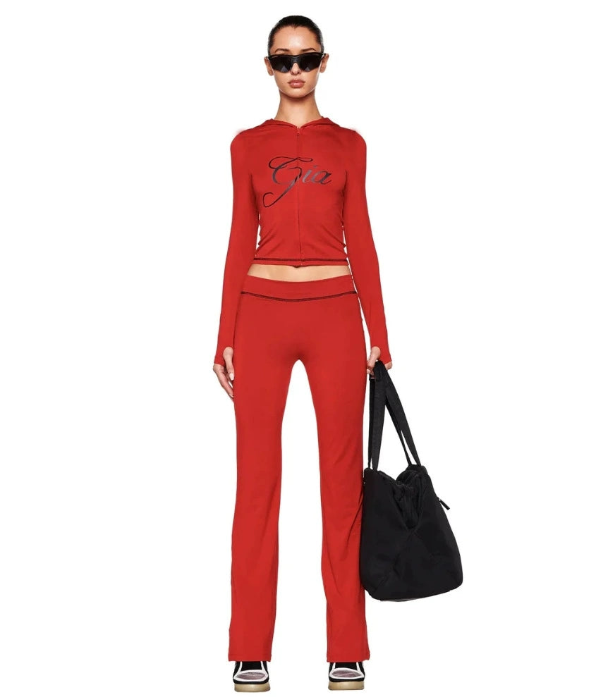 Women Leopard Print Pants Sets Fashion Slim Hooded Cardigan Tight Trousers Two Piece Outfit Trendy Female Streetwear