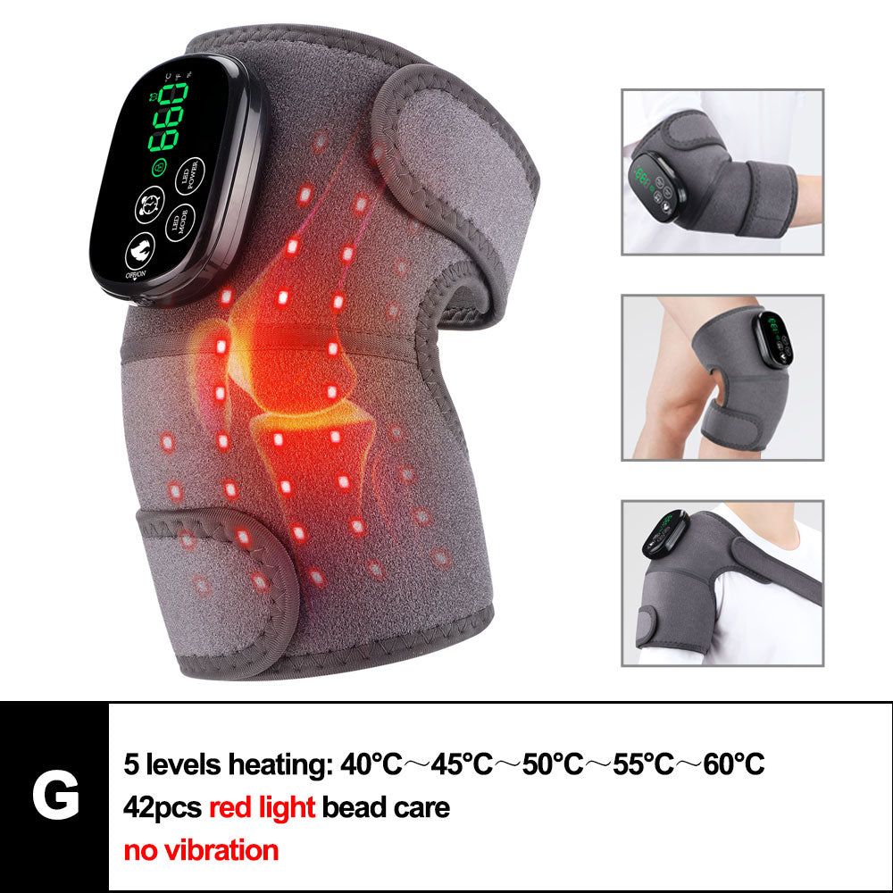 3 in 1 Massager for Shoulder Elbow Hot Compress, Electric Heated Vibration Knee Massage Pad Muscle Relaxation Thermal