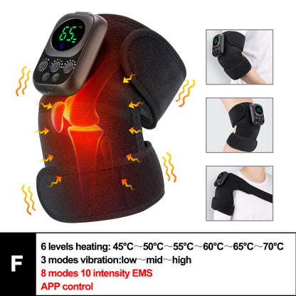 3 in 1 Massager for Shoulder Elbow Hot Compress, Electric Heated Vibration Knee Massage Pad Muscle Relaxation Thermal