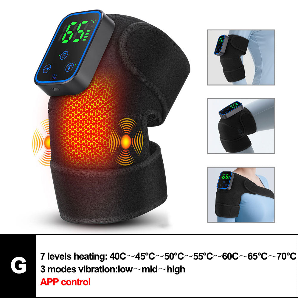 3 in 1 Massager for Shoulder Elbow Hot Compress, Electric Heated Vibration Knee Massage Pad Muscle Relaxation Thermal