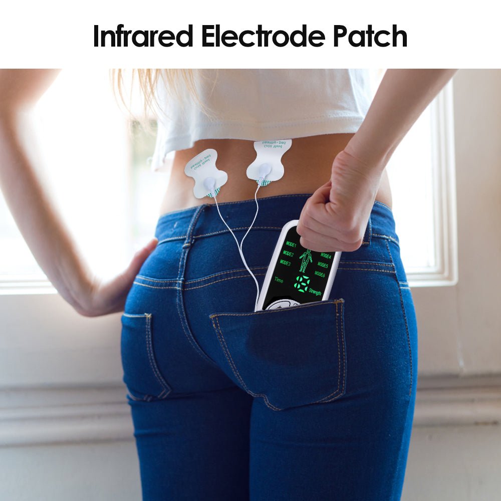 Digital Massage Tool Healthy Care Patchs, 6 Modes Tens Electric Massager for Back Waist Knee Full Body Stimulator