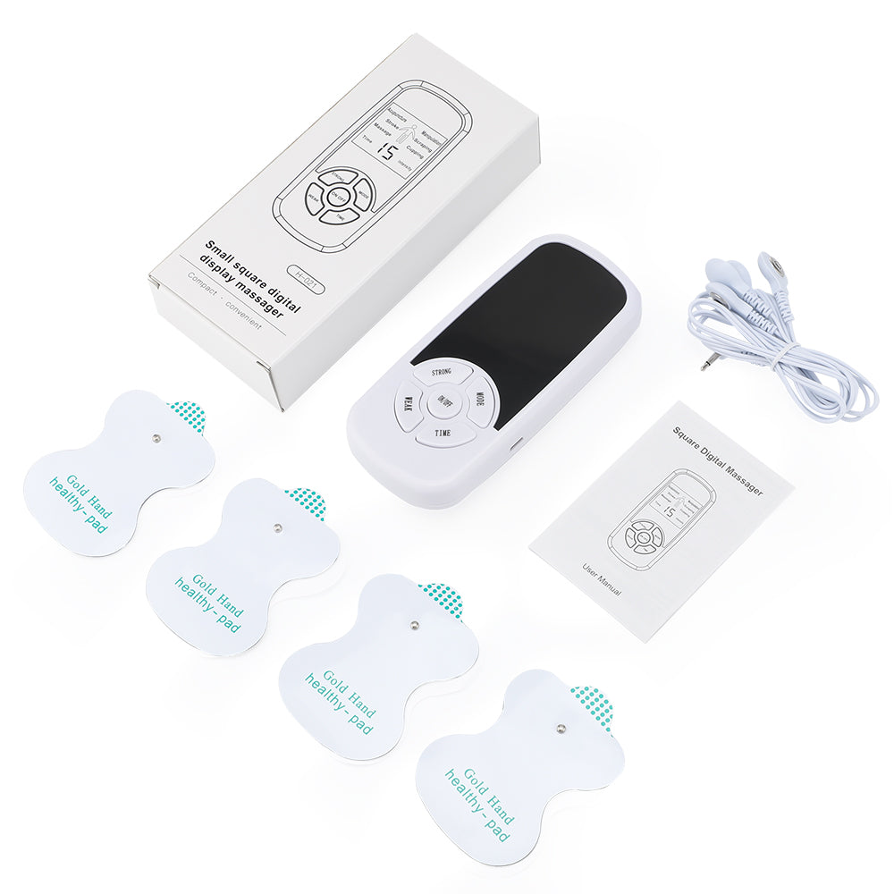 Digital Massage Tool Healthy Care Patchs, 6 Modes Tens Electric Massager for Back Waist Knee Full Body Stimulator