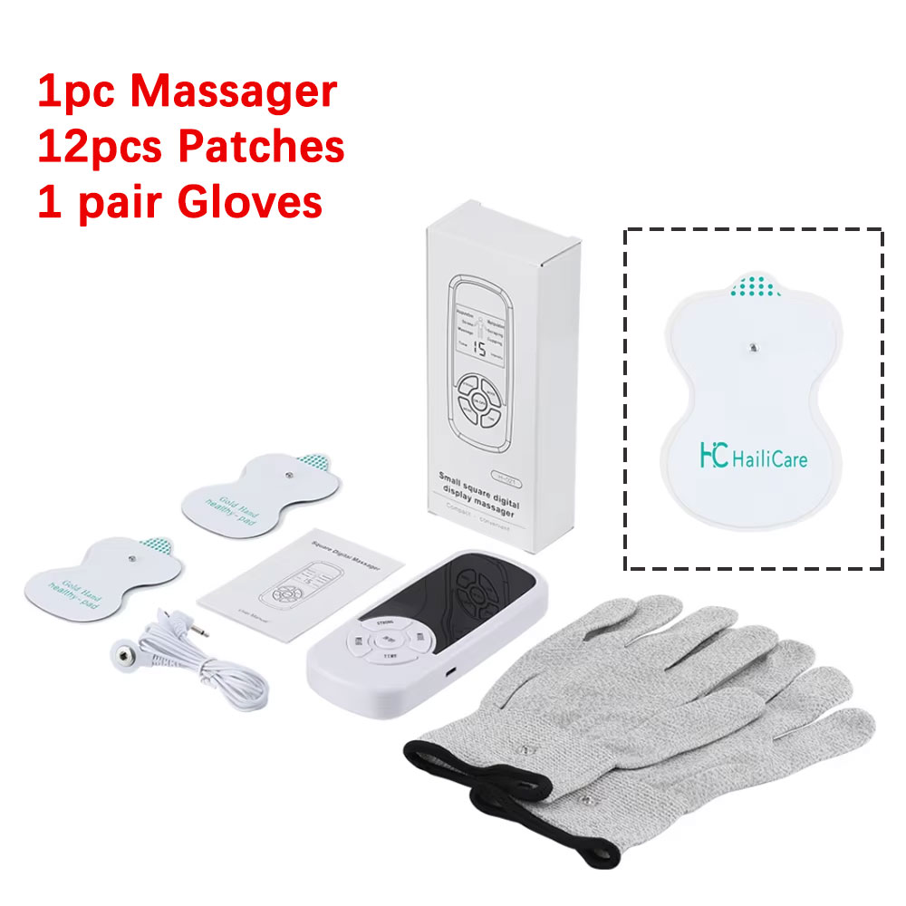 Digital Massage Tool Healthy Care Patchs, 6 Modes Tens Electric Massager for Back Waist Knee Full Body Stimulator