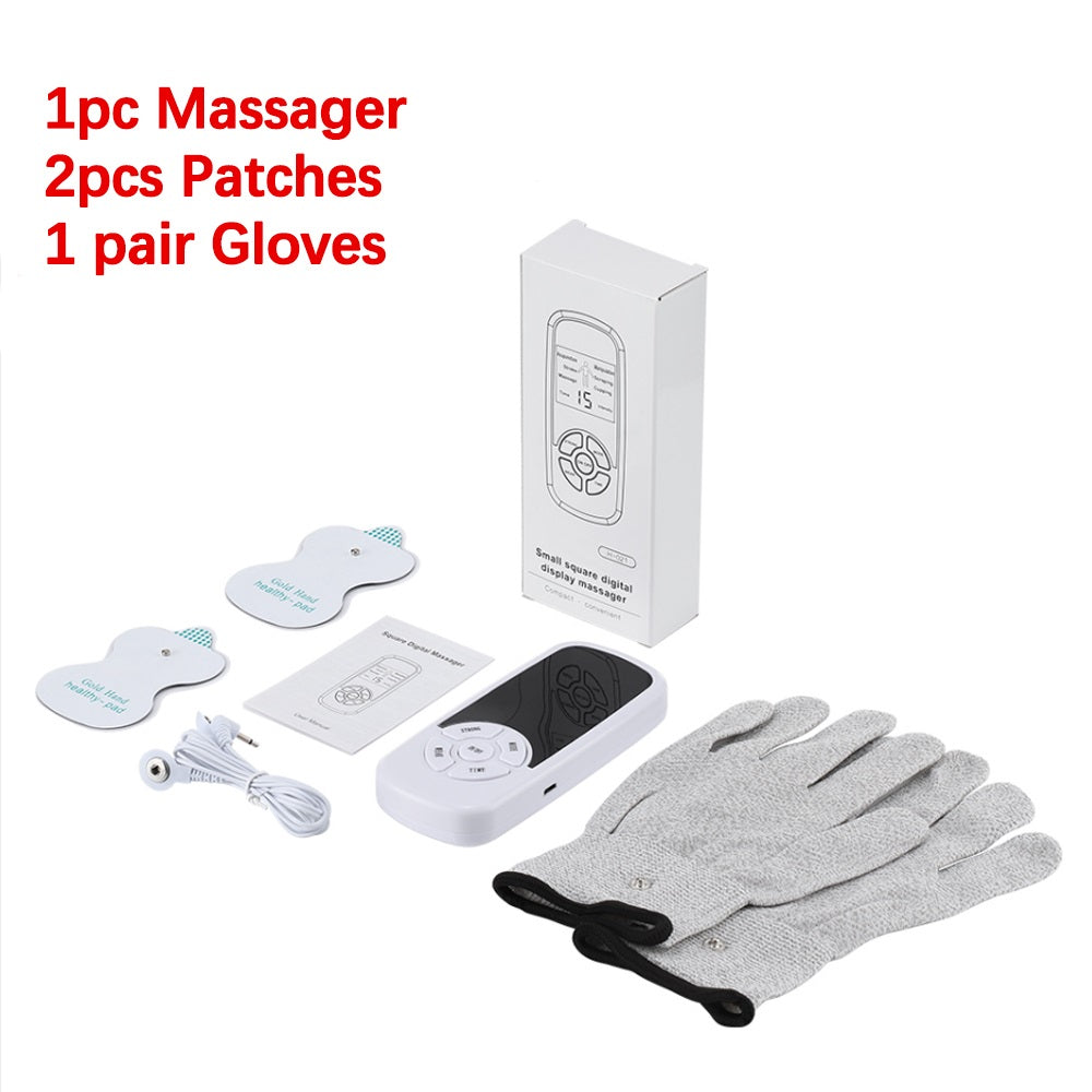 Digital Massage Tool Healthy Care Patchs, 6 Modes Tens Electric Massager for Back Waist Knee Full Body Stimulator