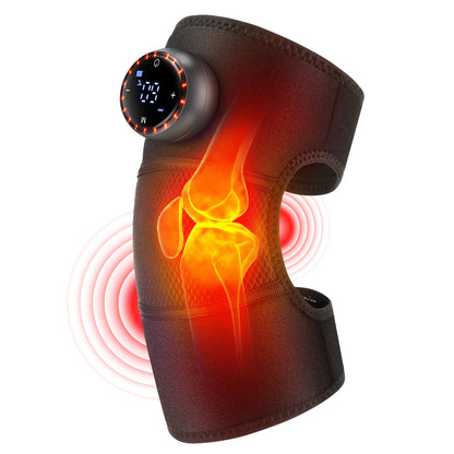 Adjustable Protective Strap Knee Brace, 3 in 1 Cordless Heating Knee Shoulder Elbow Massager Pad