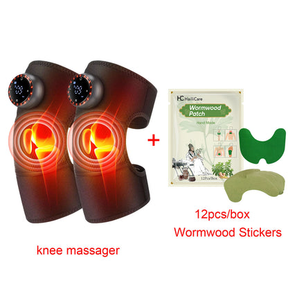 Adjustable Protective Strap Knee Brace, 3 in 1 Cordless Heating Knee Shoulder Elbow Massager Pad