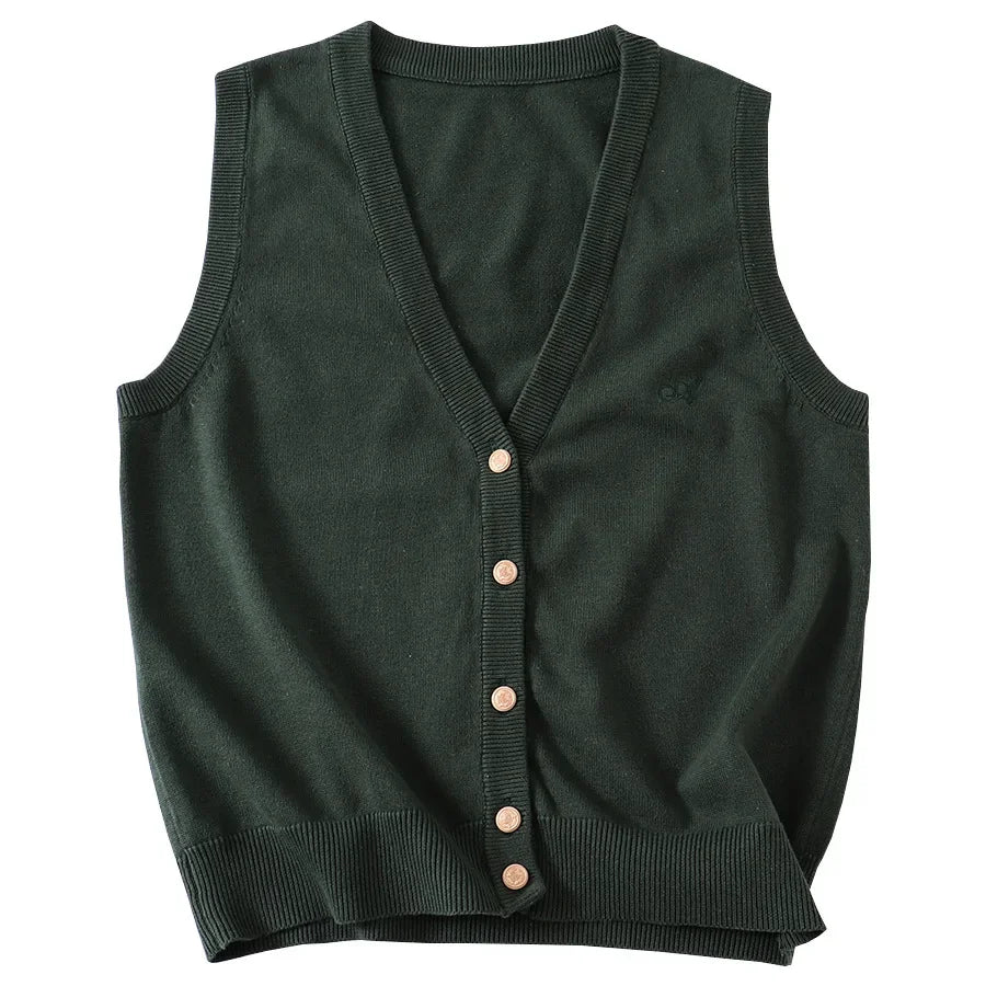 JK Uniform Knit Vest Gyaru School Cardigan Girls Preppy Sweater Vest For High School Class Autumn F 7