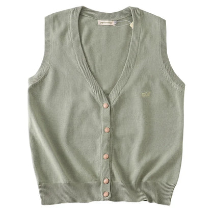 JK Uniform Knit Vest Gyaru School Cardigan Girls Preppy Sweater Vest For High School Class Autumn F 8