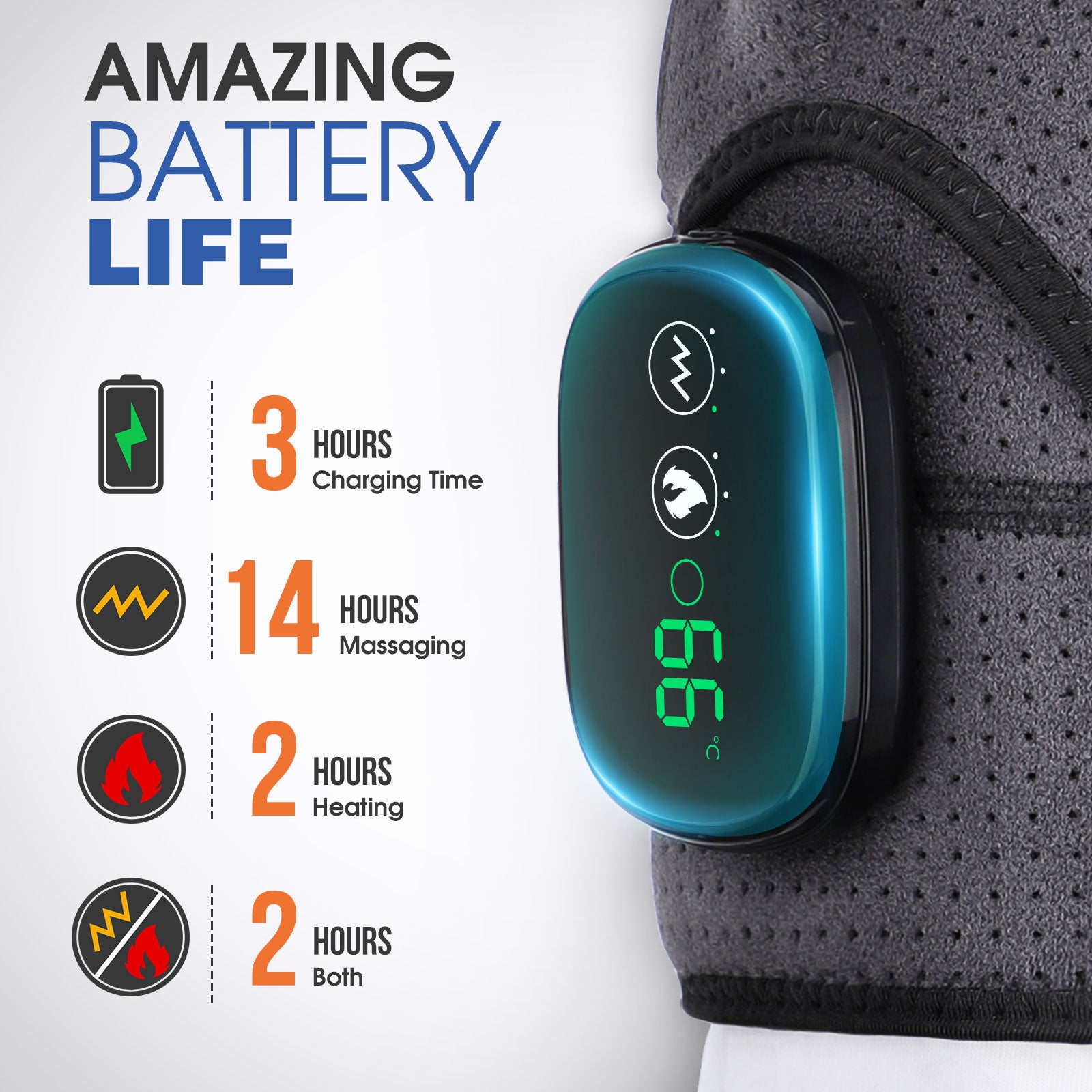 Shoulder Steamer Brace  Vibration Heated Pad Electric Heating Support Belt For Shoulder Knee Muscle 4