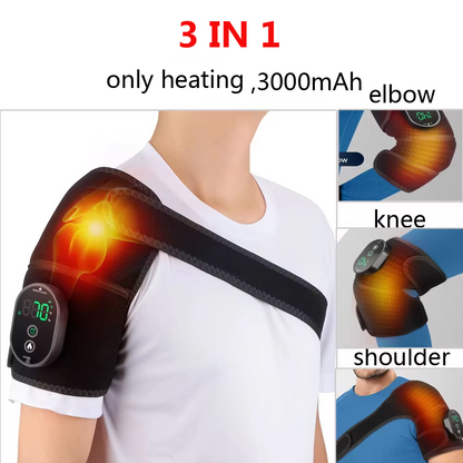 Shoulder Steamer Brace  Vibration Heated Pad Electric Heating Support Belt For Shoulder Knee Muscle 6