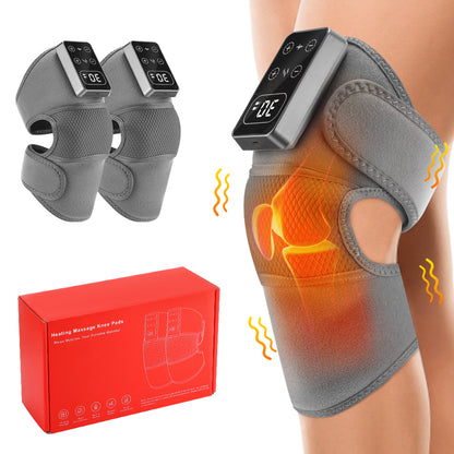 Rechargeable Knee Protector Wrap Vibration Massage Brace Electric Heating Pad 5 Gear Knee Massager  7