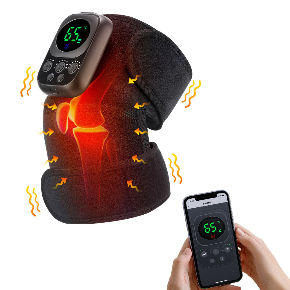 Electric App Control Massage Pads Heating Shoulder Massager Vibration Belt Shoulder Knee Massages B 6