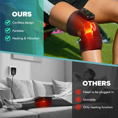 Blood Circulation Health Care, Warm Knee Shoulder Elbow Massager, Motorcycle Knee Pads Brace
