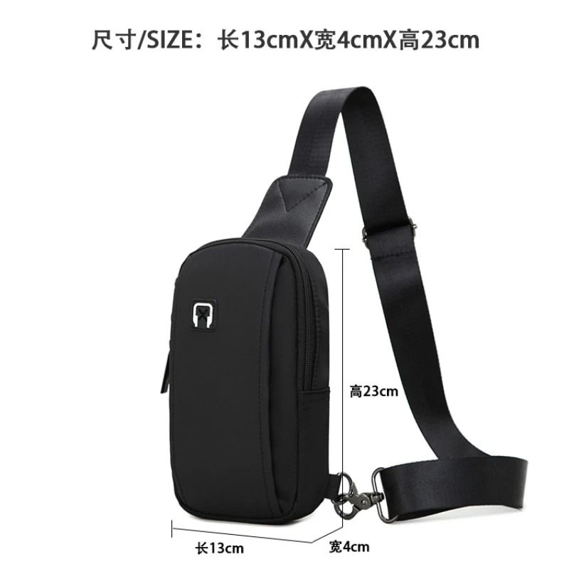 Mens Japanese Oxford Cloth Chest Crossbody Bag 5