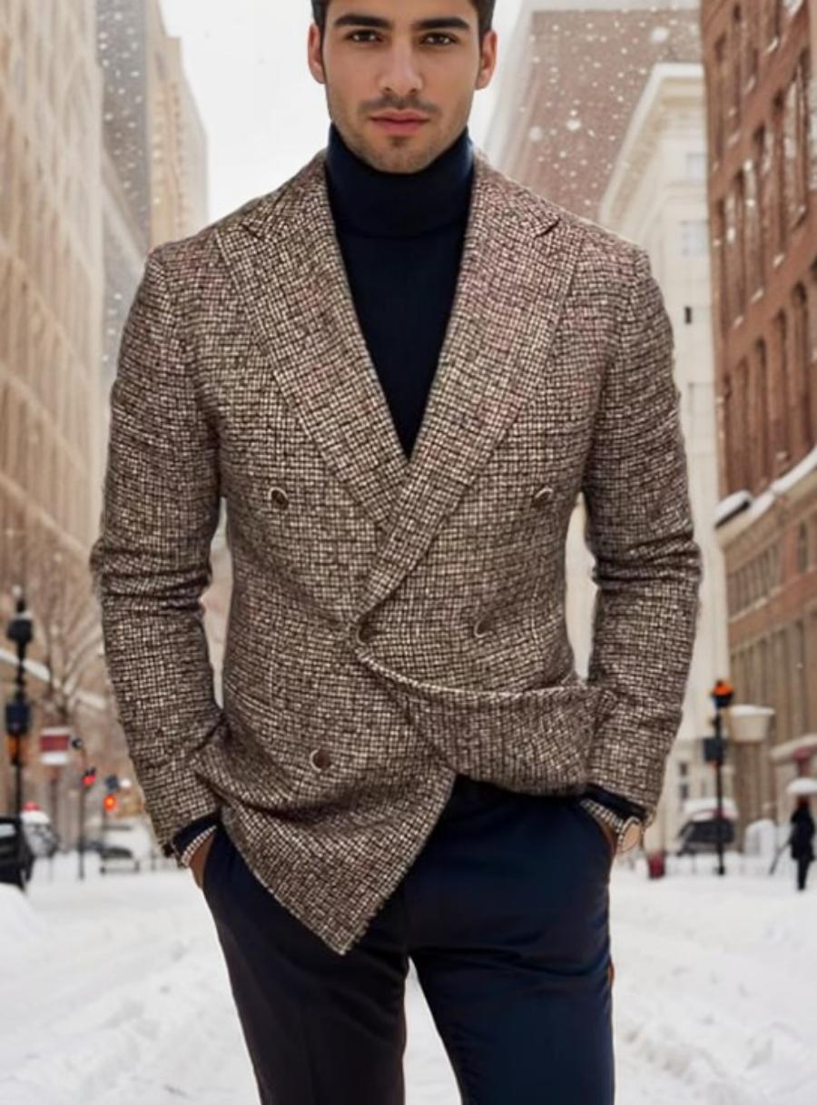 Modern Slim Fit Blazer for Men, Versatile Sport Coat, Casual Business Suit Jacket, Comfortable and Breathable