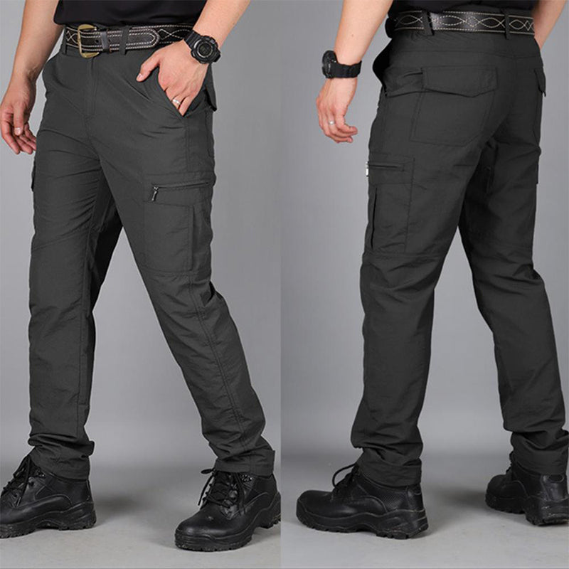Lightweight Mens Summer Tactical Cargo Pants Casual Waterproof Trousers Durable MultiPocket Outdoor 3