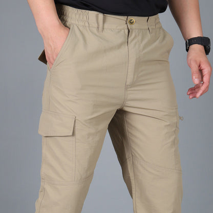 Lightweight Mens Summer Tactical Cargo Pants Casual Waterproof Trousers Durable MultiPocket Outdoor 7