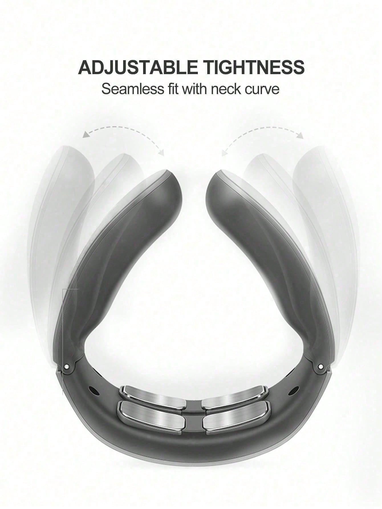 Neck Relaxation and Pain Relief Electric Neck Massager, Intelligent EMS Pulse Heating Therapy