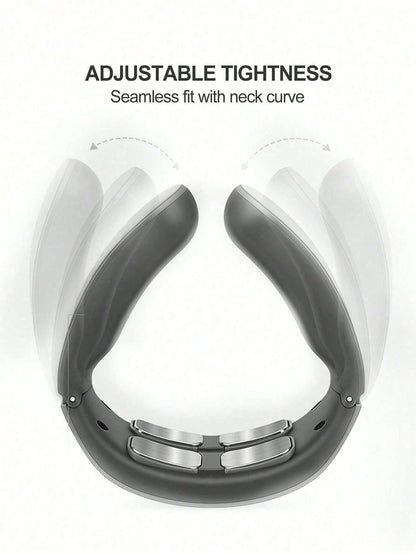 Neck Relaxation and Pain Relief Electric Neck Massager, Intelligent EMS Pulse Heating Therapy