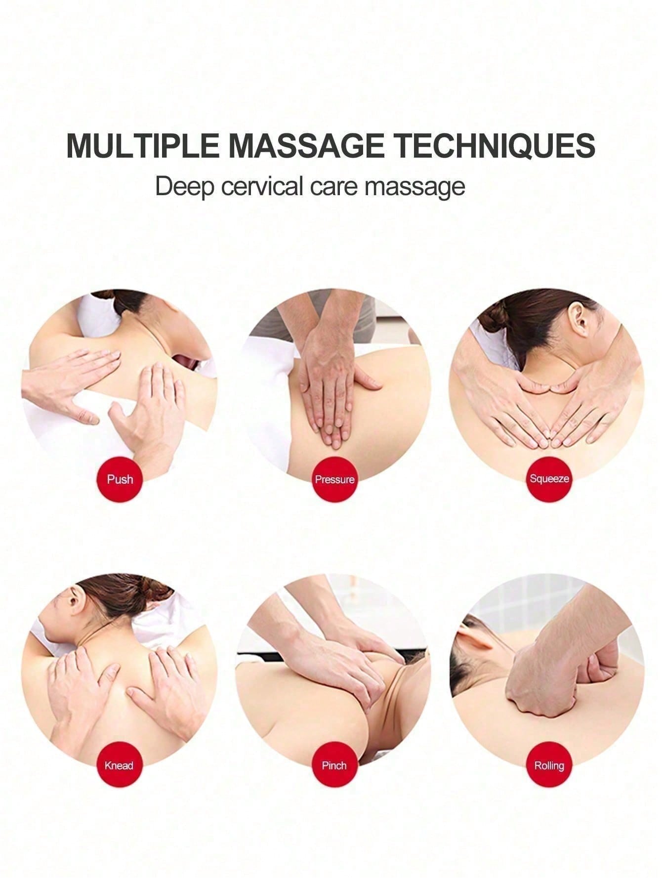 Neck Relaxation and Pain Relief Electric Neck Massager, Intelligent EMS Pulse Heating Therapy