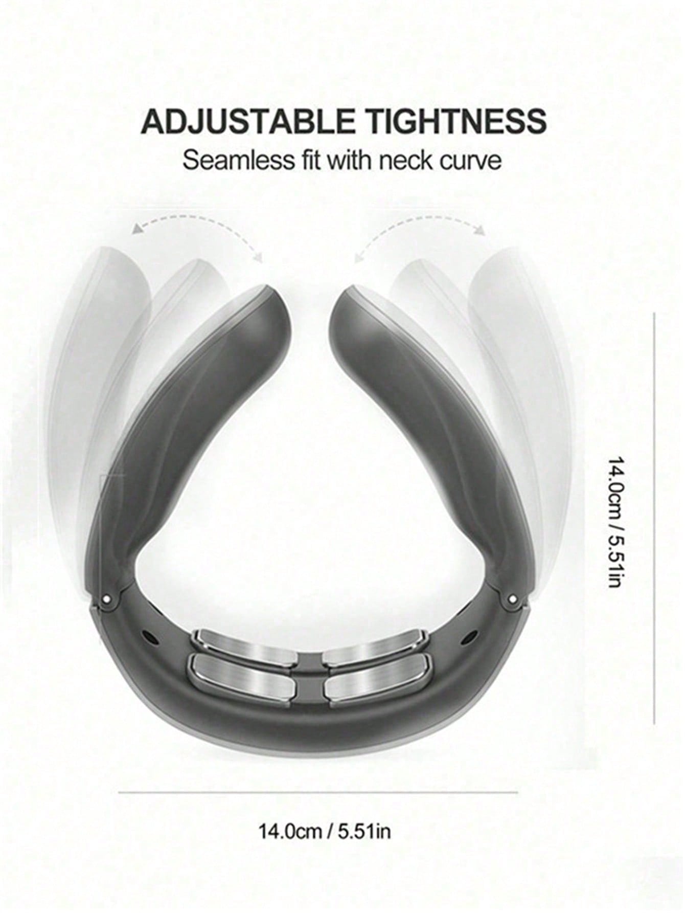 Neck Relaxation and Pain Relief Electric Neck Massager, Intelligent EMS Pulse Heating Therapy