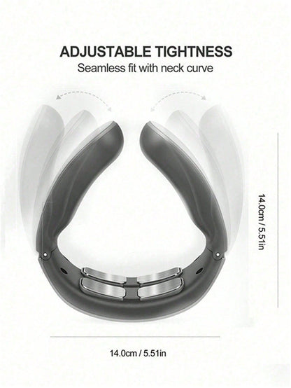 Neck Relaxation and Pain Relief Electric Neck Massager, Intelligent EMS Pulse Heating Therapy