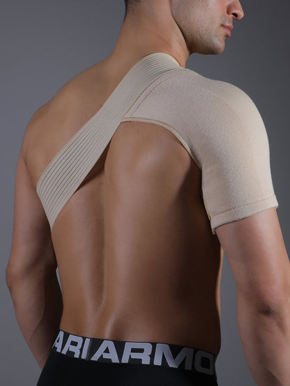 1 Piece Upper Back Brace, Elastic Shoulder Support with Adjustable Straps for Shoulder Pain Relief