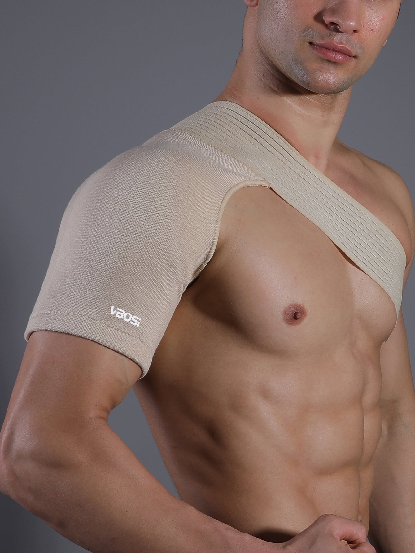1 Piece Upper Back Brace, Elastic Shoulder Support with Adjustable Straps for Shoulder Pain Relief