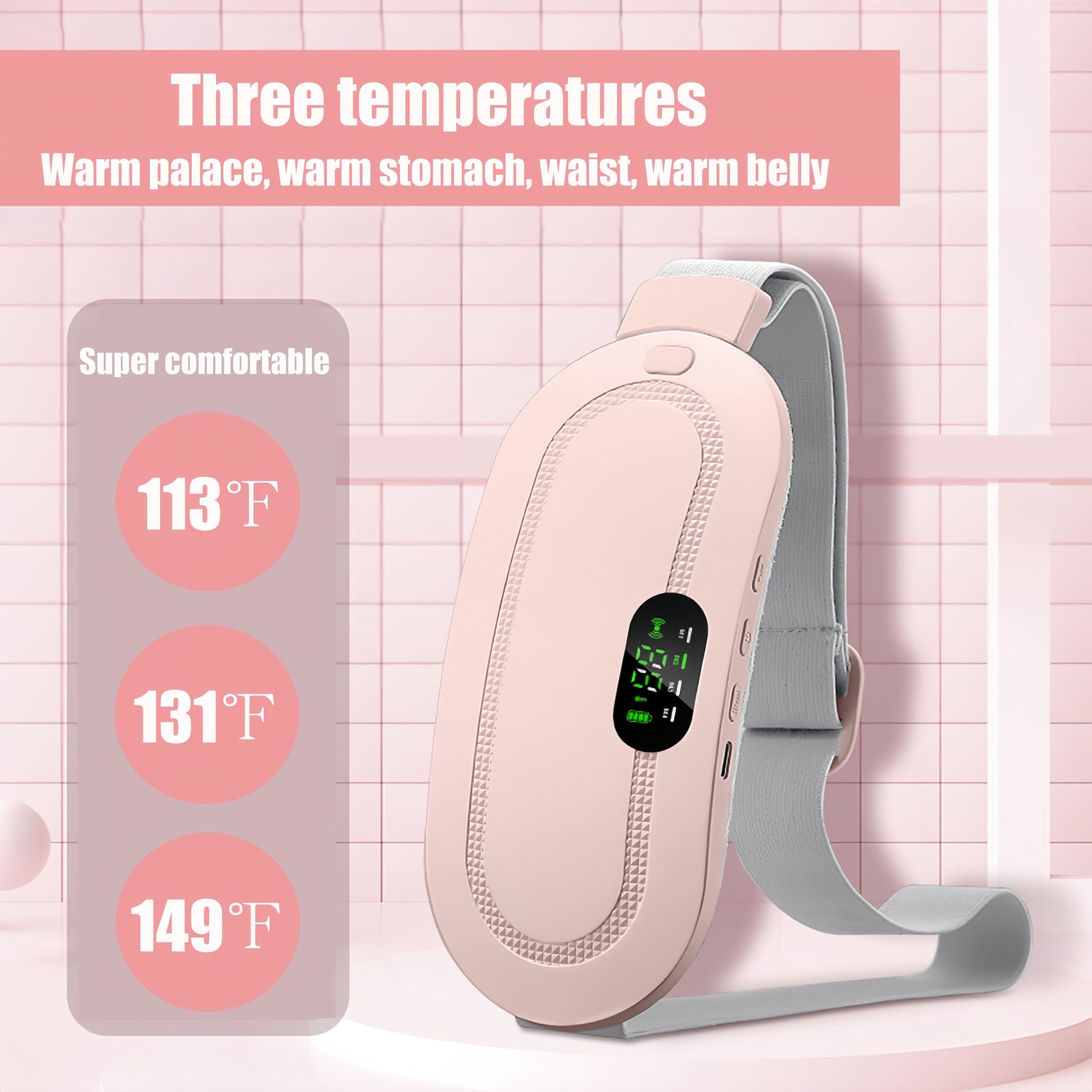 Portable Intelligent Heating Waist Massage Device Heated Warming Palace Belt For Girls During Menst 1