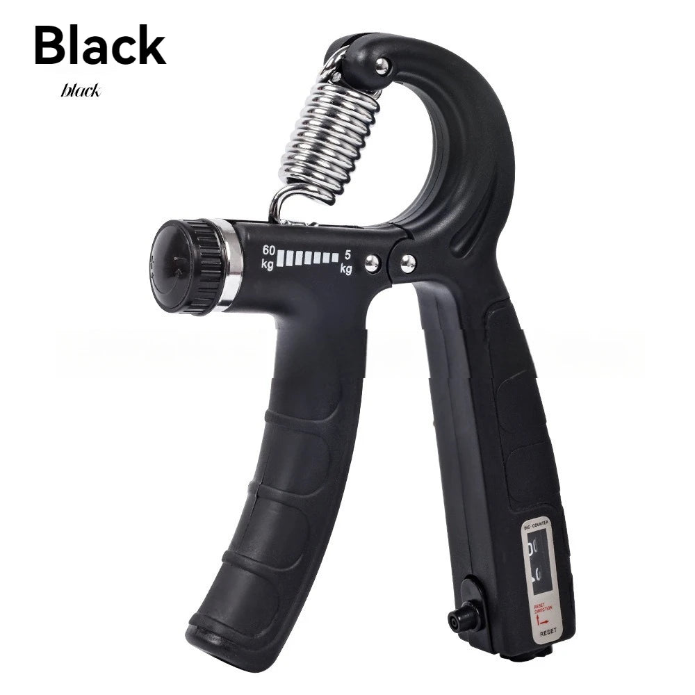 Wrist Forearm And Hand Exerciser Full Set With Counter, 5-60kg Adjustable Hand Grip Strength Trainer For Stronger Grip
