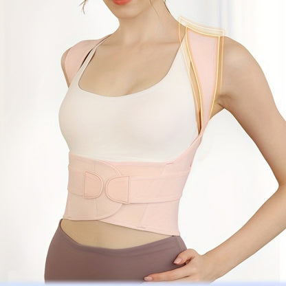 Adjustable Shoulder Straightener, Full Back Support, Back Brace Posture Corrector for Women and Men Pain Relief Upper