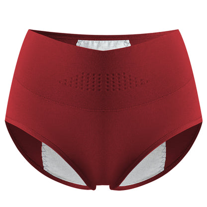High Waist Leak Proof Menstrual Womens Panties Widen Period Cotton Underwear Physiological Female B 7