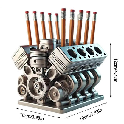 V8 Engine Pen Holder Desktop Organizer 5