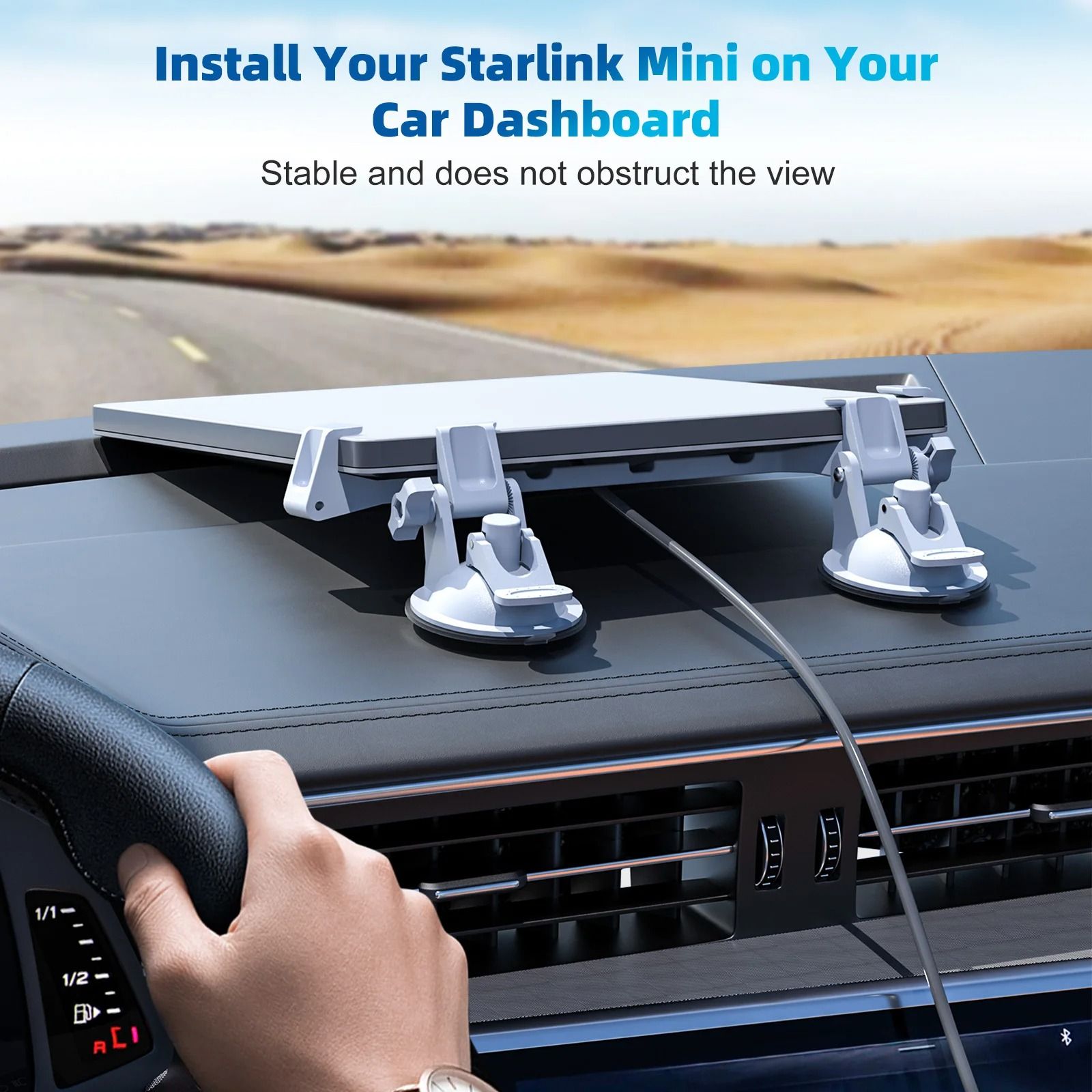 Travel Suction Cup Mount Bracket For Mini Satellite Setup 1