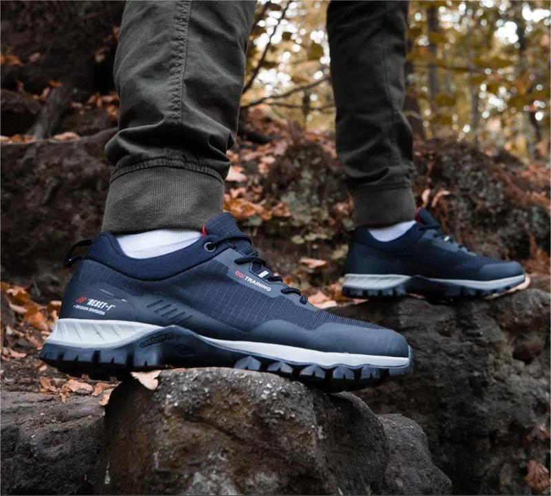 Mens Waterproof Hiking Shoes Anti Skid Outdoor Travel Sneakers 2