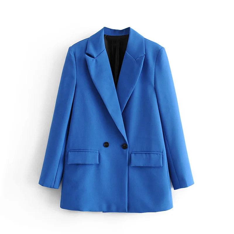 TRAF Womens Blazer Fashion Office Wear Jacket Outerwear Coat 9